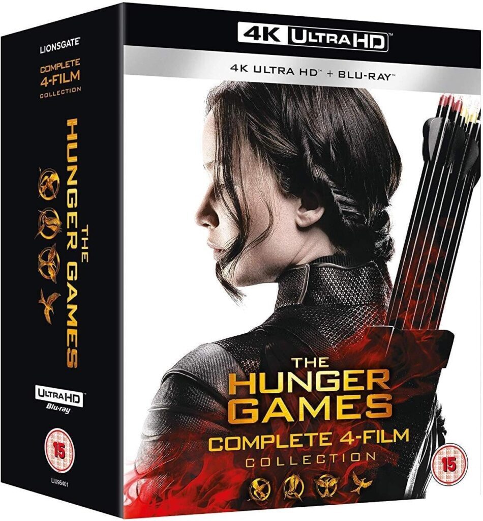 Hunger Games kolekce (filmy 1–4) – 4K UHD + Blu-ray
