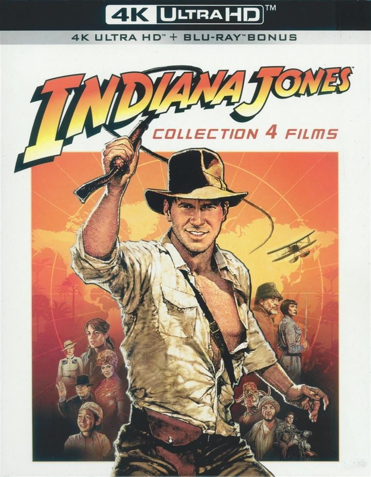 Indiana Jones kolekce (filmy 1–4) – 4K UHD Blu-ray (+ bonusový disk)