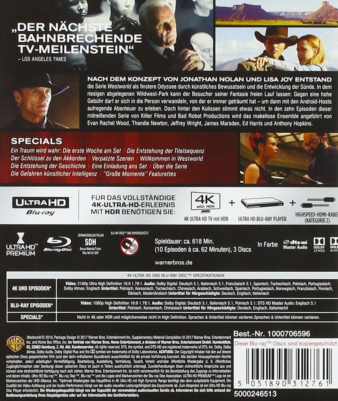 Westworld (1. série) – 4K UHD + Blu-ray (DE) - Obrázek 2