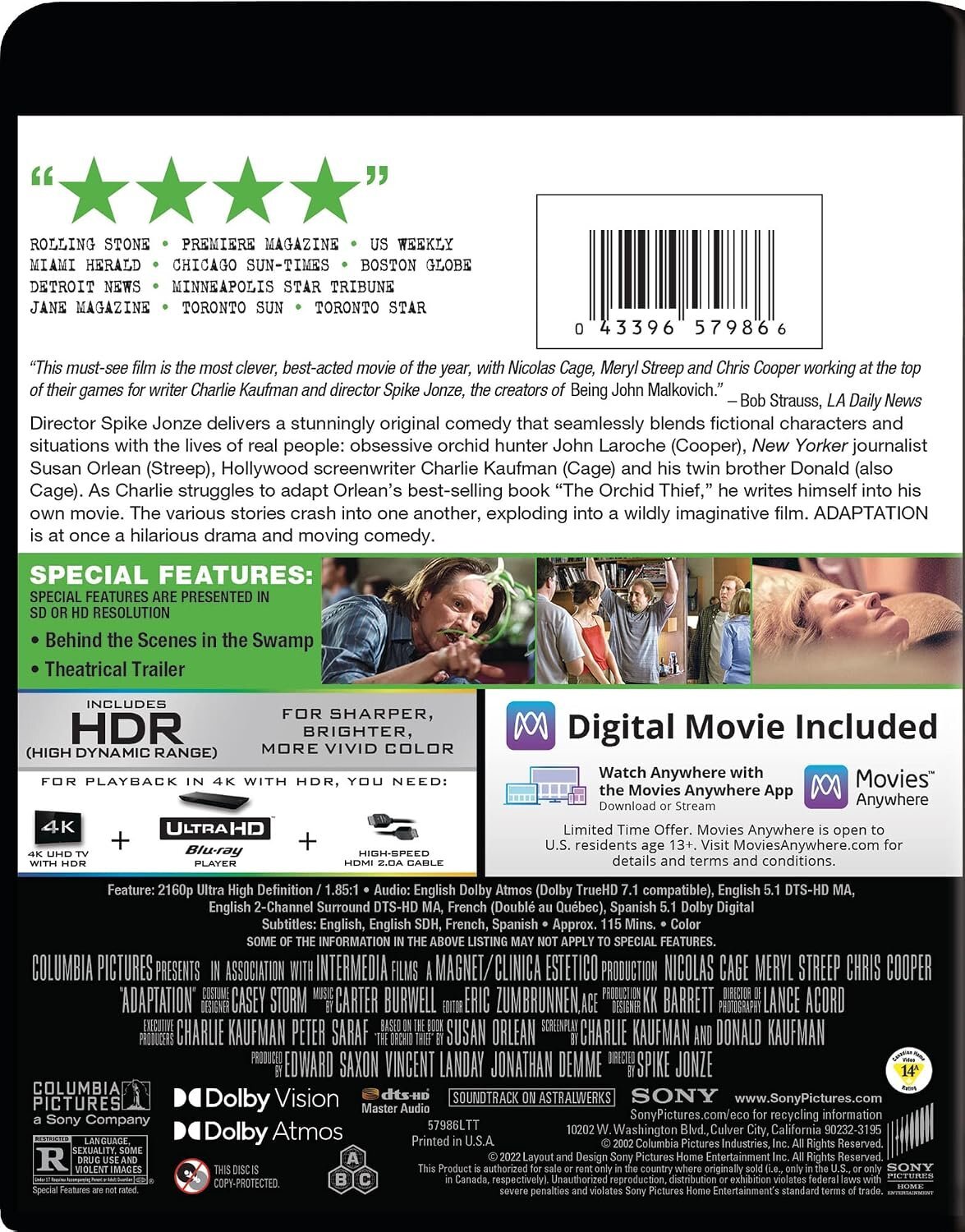 Adaptace – 4K UHD Blu-ray - Obrázek 2