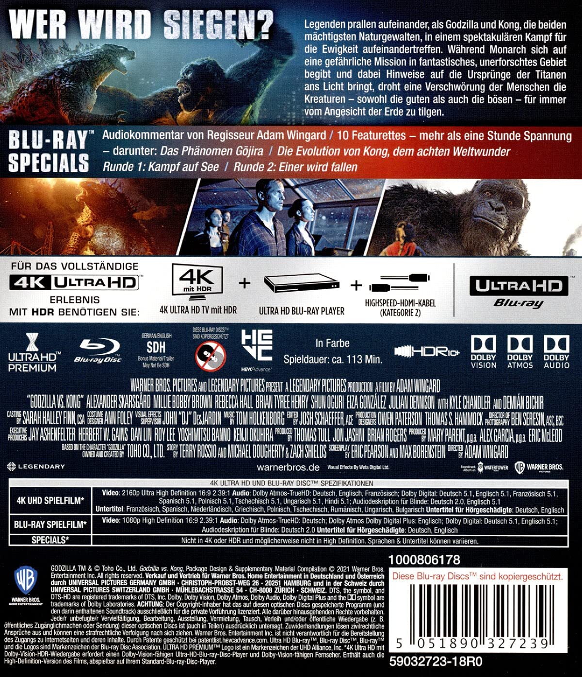 Godzilla vs. Kong – 4K UHD + Blu-ray - Obrázek 2