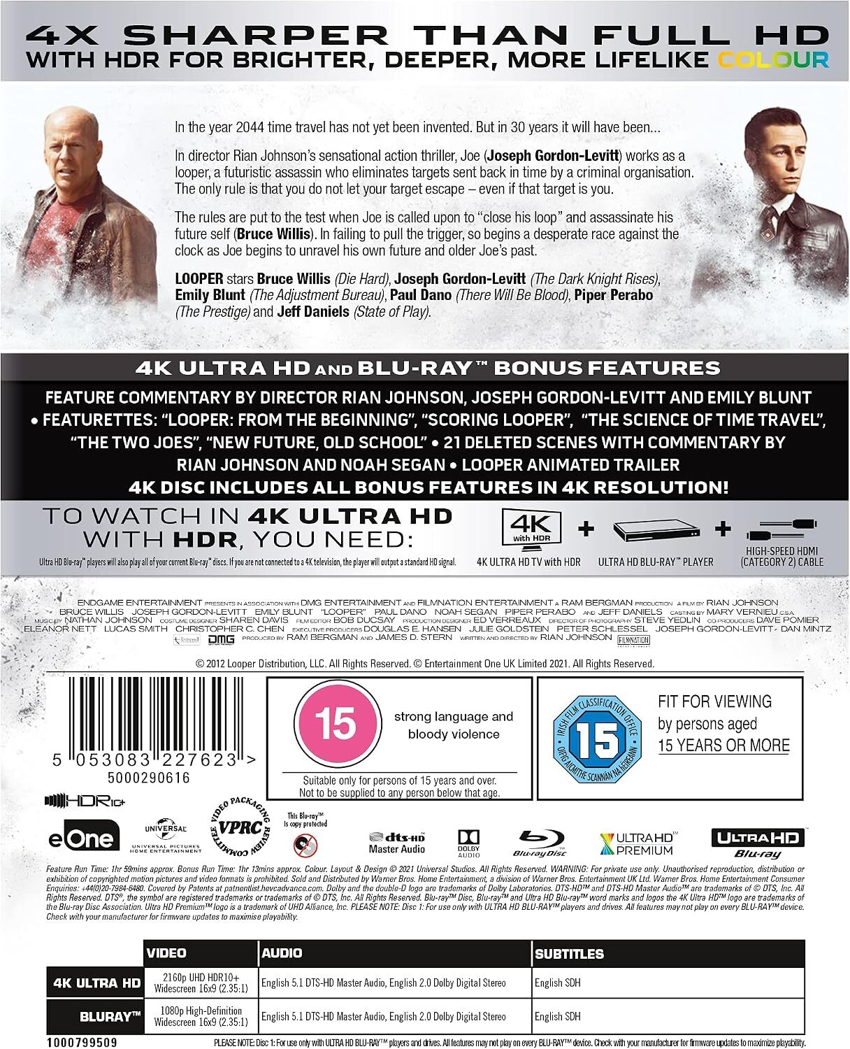 Looper: Nájemný zabiják – 4K UHD + Blu-ray - Obrázek 2
