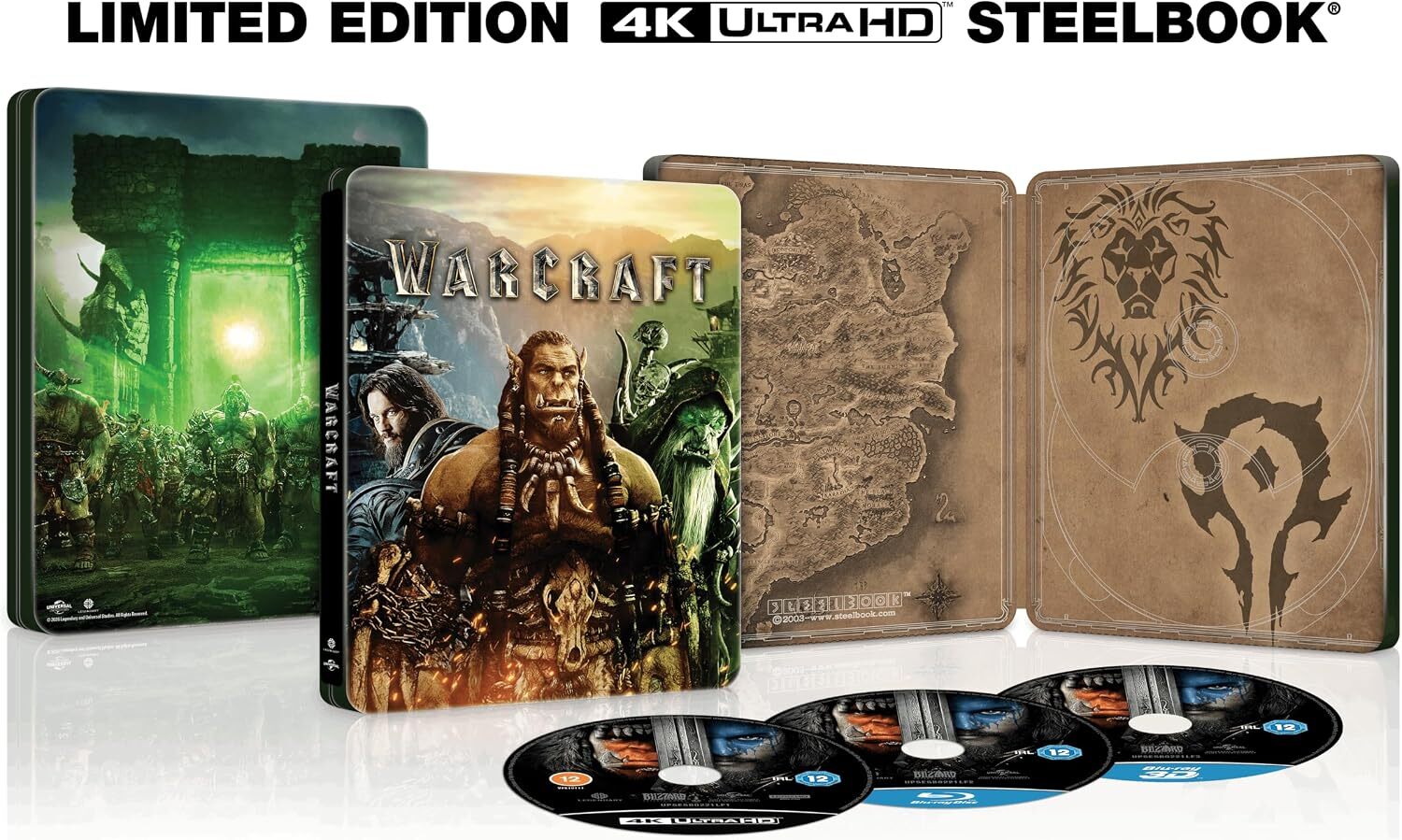Warcraft: První střet (Steelbook) – 4K UHD + Blu-ray + Blu-ray 3D (s CZ) - Obrázek 2