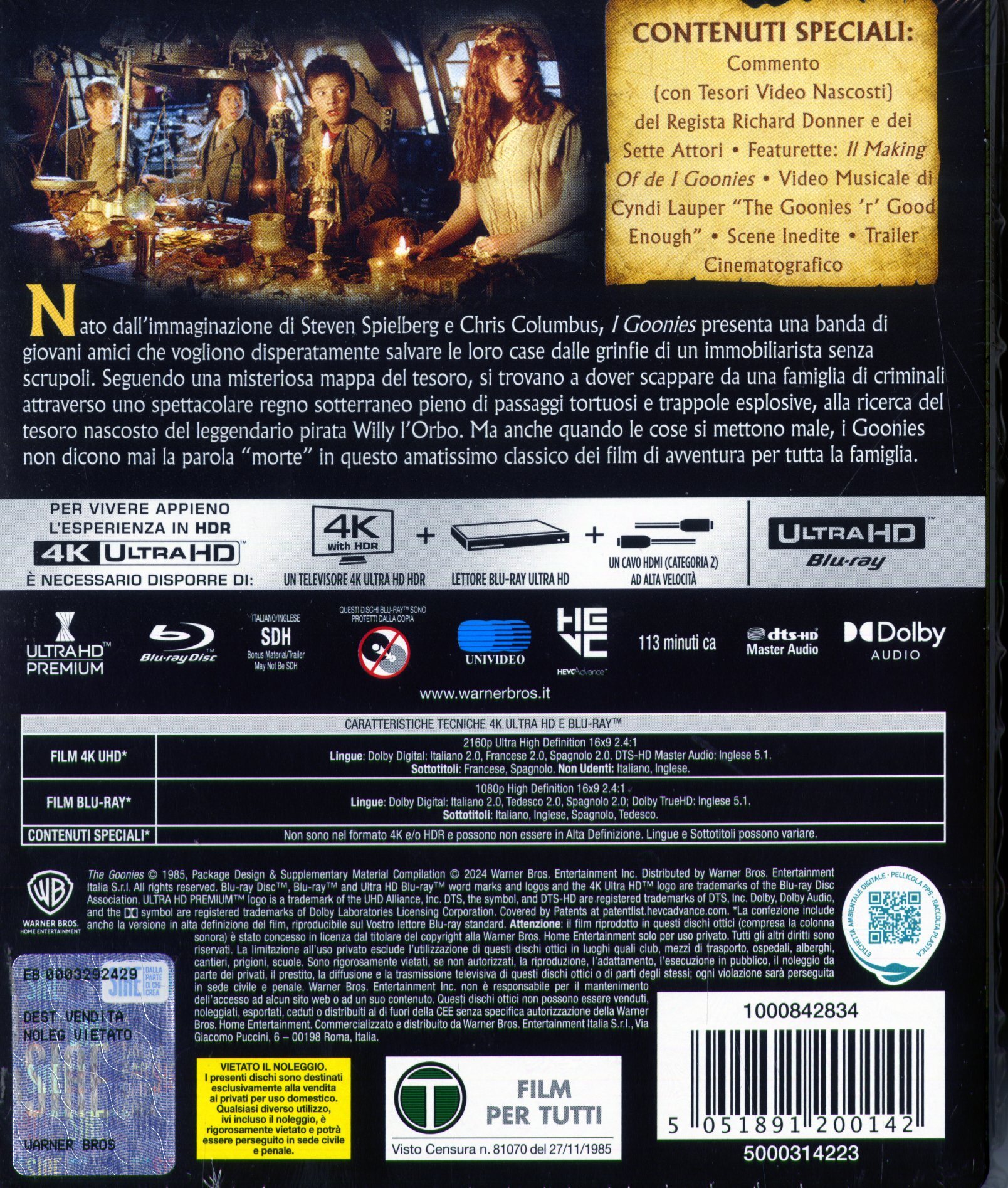 Goonies (Rošťáci) – 4K UHD + Blu-ray (Steelbook) (varianta 2) - Obrázek 4