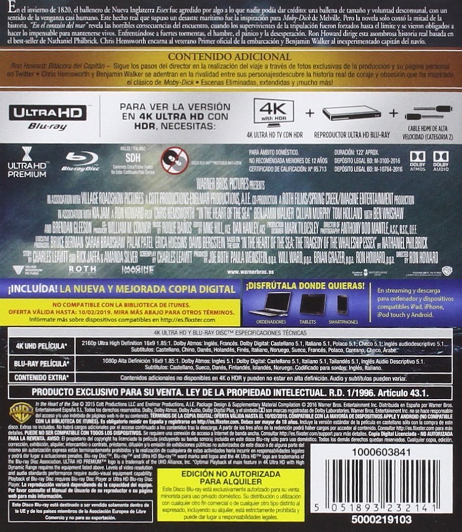 V srdci moře – 4K UHD + Blu-ray (ES) - Obrázek 2
