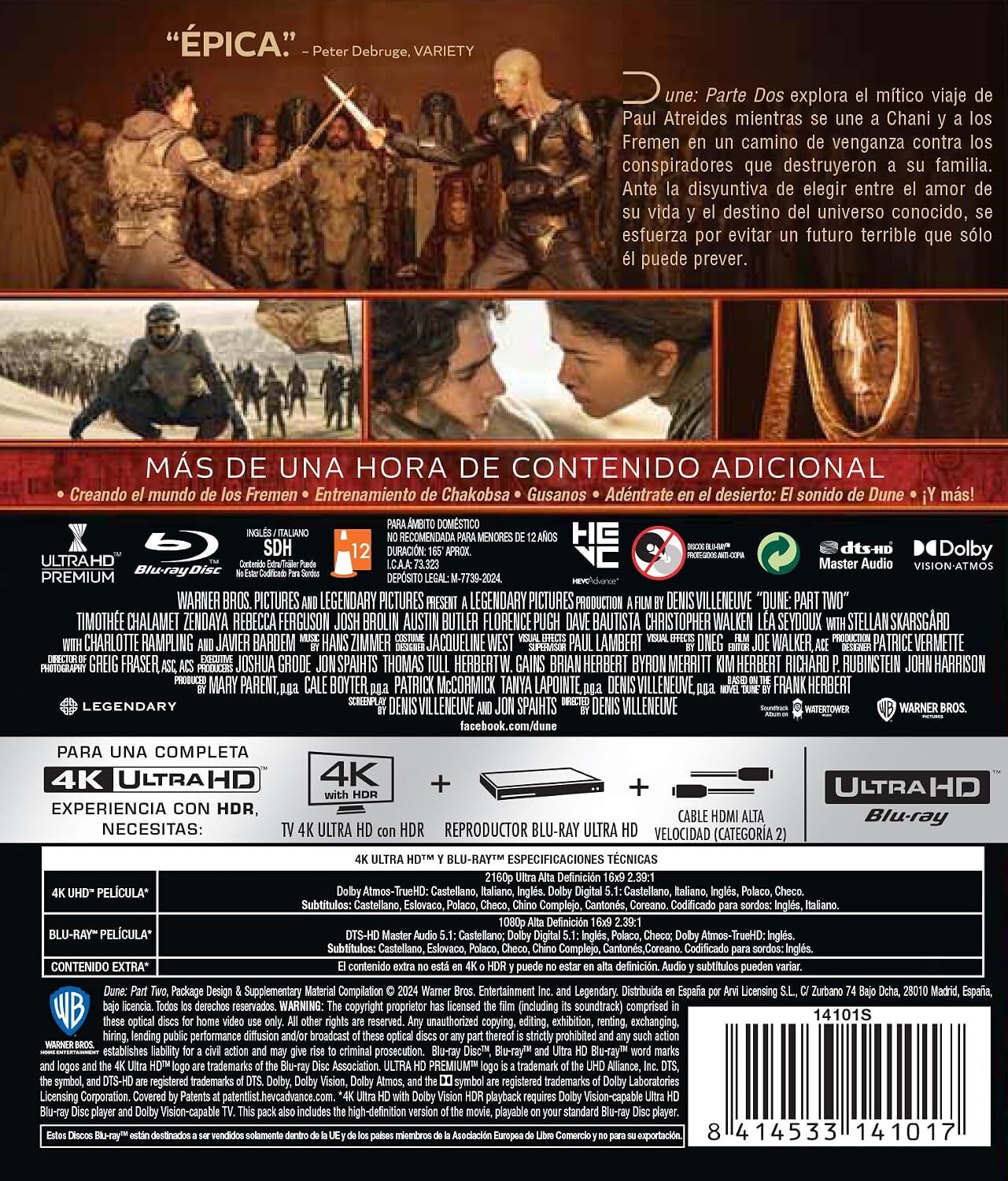 Duna: Část druhá – 4K UHD + Blu-ray - Obrázek 2
