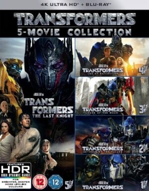 Transformers kolekce (filmy 1–5) – 4K UHD + Blu-ray