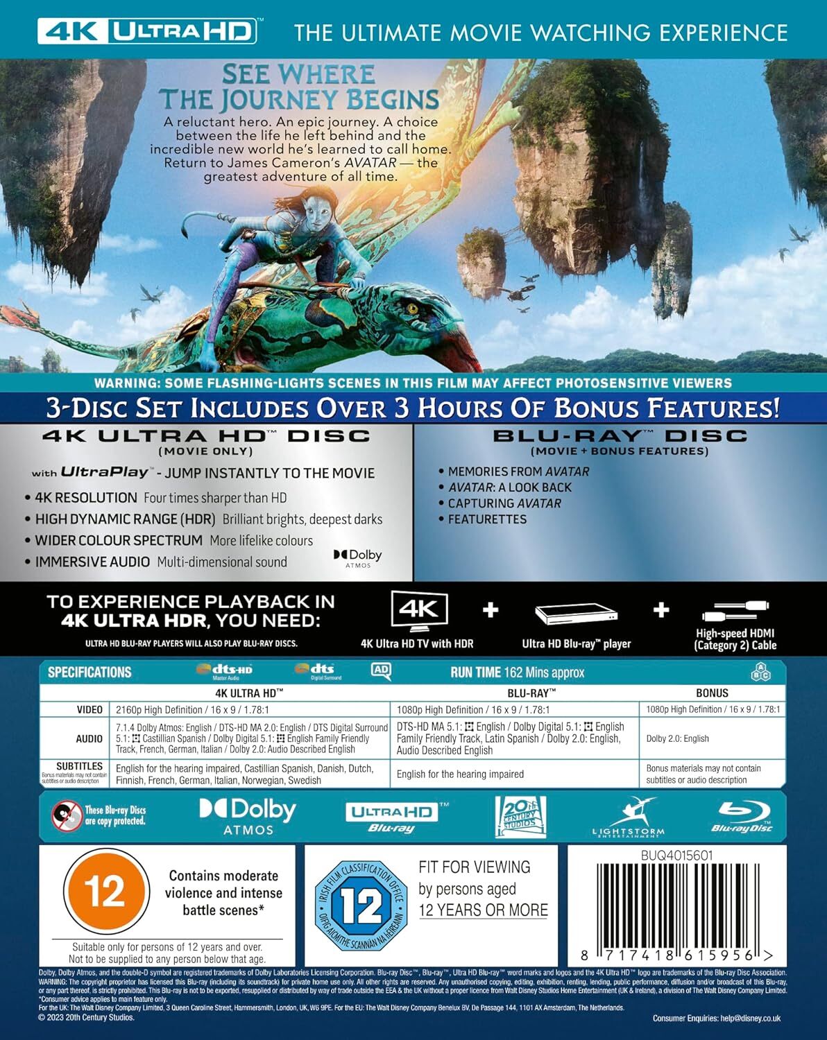Avatar (remasterovaná edice) – 4K UHD + Blu-ray - Obrázek 2