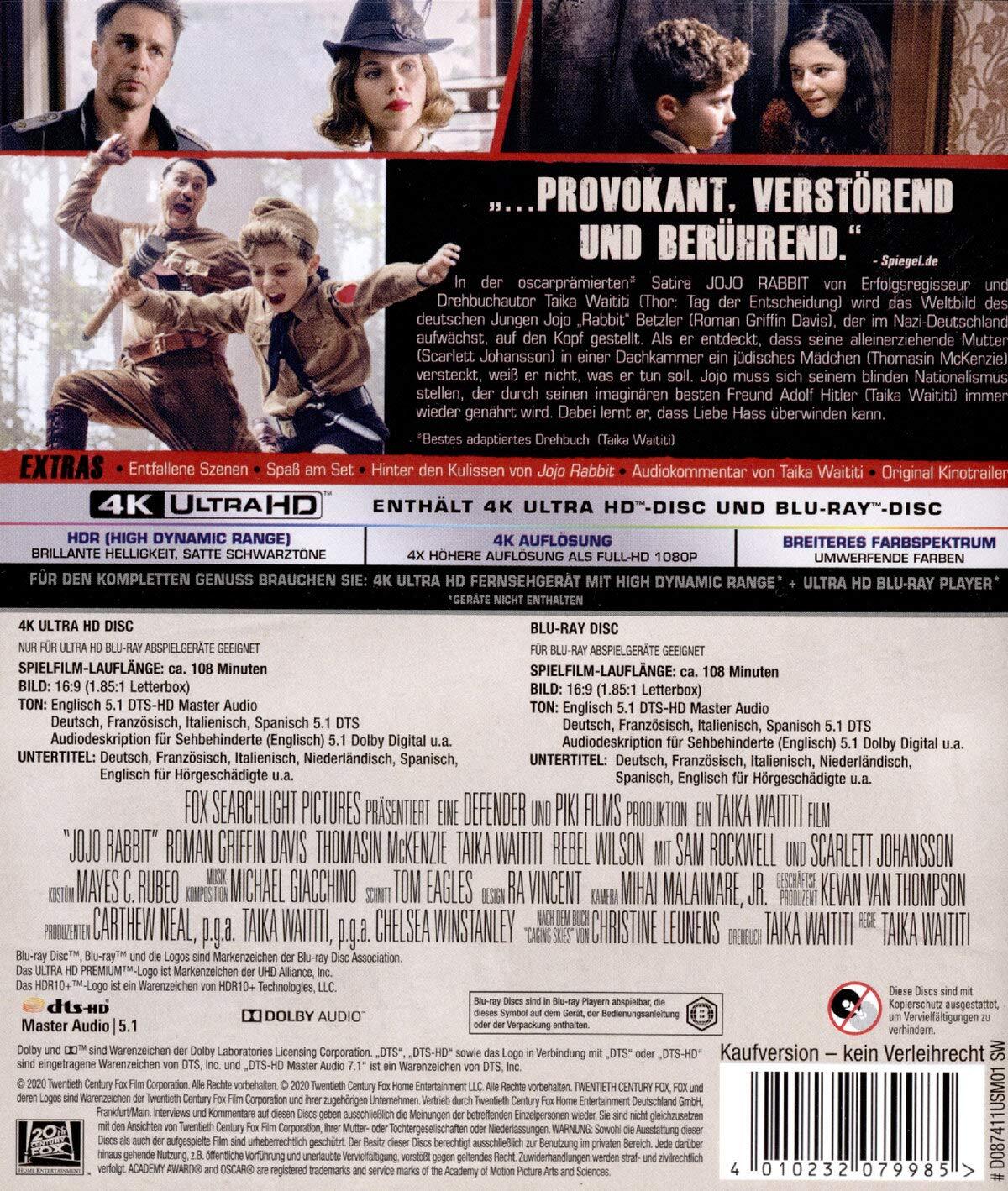 Králíček Jojo – 4K UHD + Blu-ray - Obrázek 2
