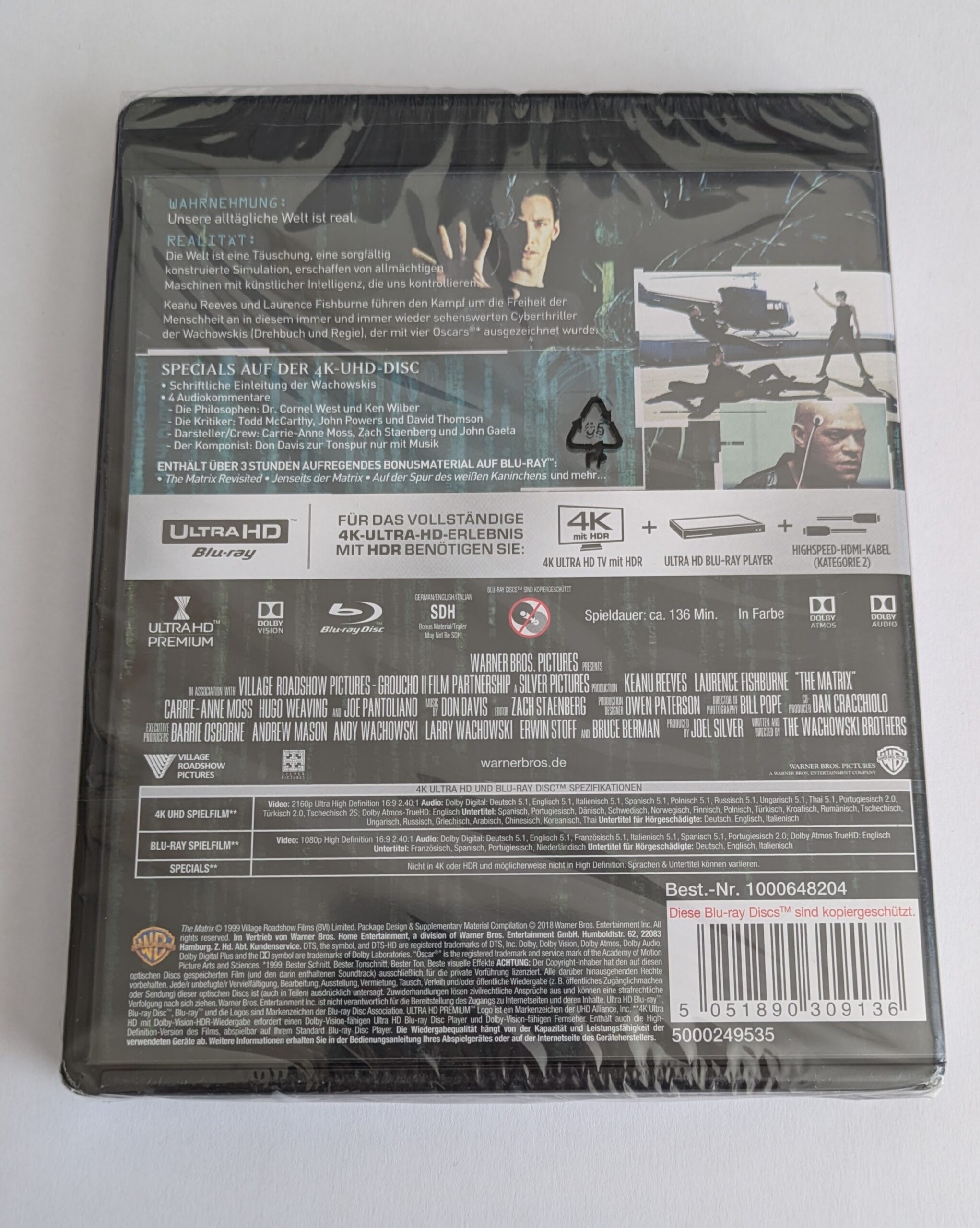 Matrix – 4K UHD + Blu-ray (DE) - Obrázek 3