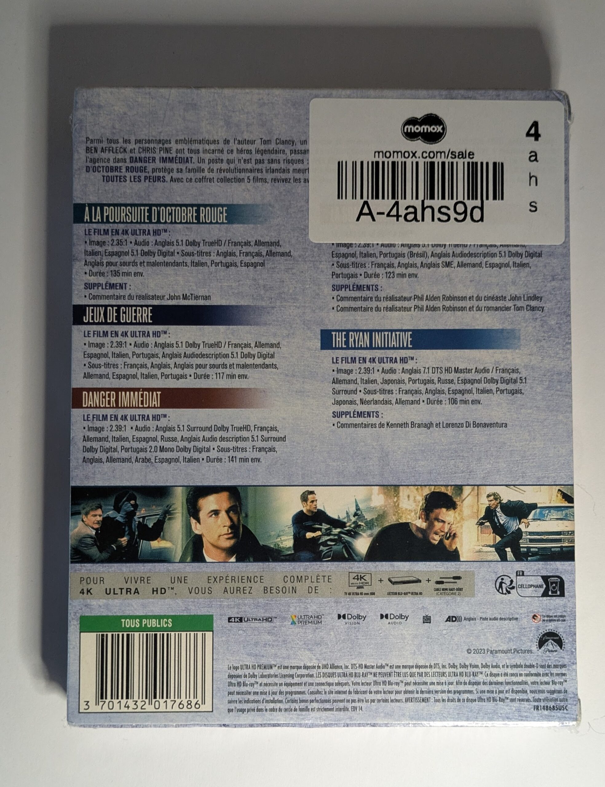 Jack Ryan kolekce (5 filmů) – 4K UHD Blu-ray - Obrázek 3